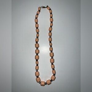 J.Crew Coral jumbo bead necklace